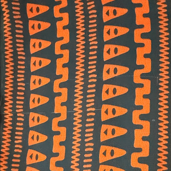 Elegant Floral Orange and Blue Dress - Picture 7 of 7